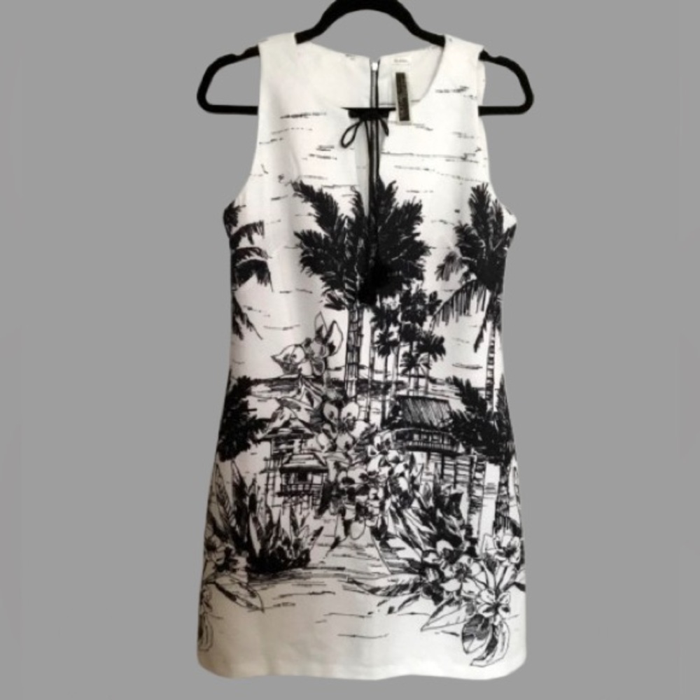 JULIAN TAYLOR Monochrome Dress - Size S - Picture 2 of 4